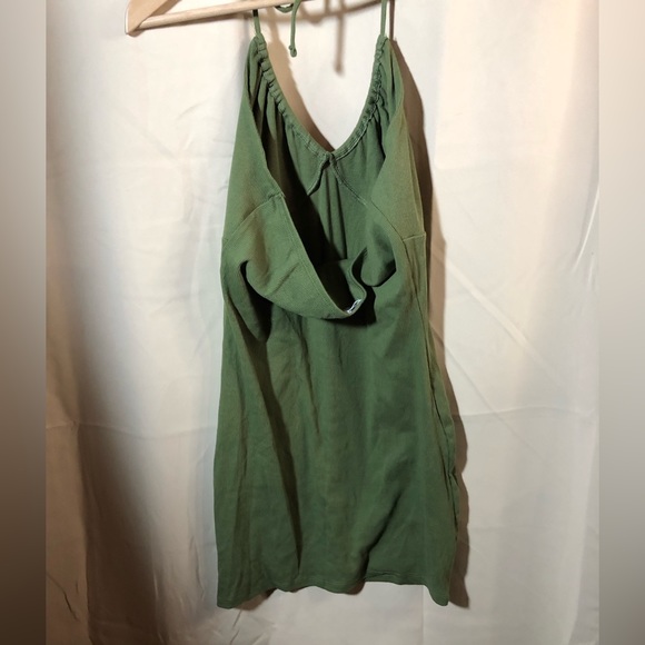 Stunning Garage Green Halter Dress - Picture 3 of 6